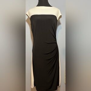Ralph Lauren Elegant Dress in Black and Cream